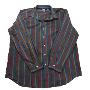 Vintage Bristol Blues XL Men's Striped Dress Shirt